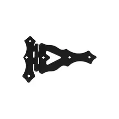GENERICO - Bisagras De 25.40 cm Color Negro Para Porton
