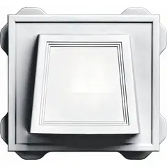 BUILDERS EDGE - Ventilación con Sombrerete Color Blanco de 10.16 cm