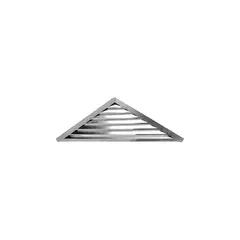 LOMANCO - Rejilla de Ventilación Triangular a Dos Aguas Blanca de 66.67 cm