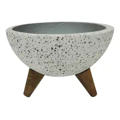 JUST HOME COLLECTION - Matera Cemento Bowl 17x10.5cm Blanco