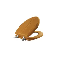 BEMIS - Asiento De Inodoro Alargado Enchapado Roble Natural
