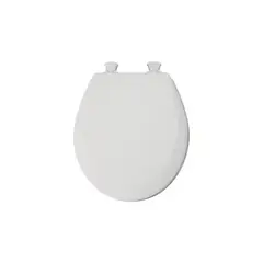 MAYFAIR - Asiento De Inodoro Redondo De Madera Color Blanco