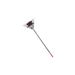 RAZOR BACK - Rastrillo De Acero 24 Dientes Con Mango Fibra Vidrio Para Hojas