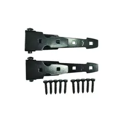 PROSOURCE - Bisagron de Acero Negro con Diseño Ornamental y Giro de 180 Grados