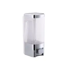 TRIPLE CLEAN - Dispensador De Jabón Líquido Plástico Blanco 500 Ml De 20x10 Cm