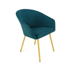HOGAR VENECIA - Silla Aurora 77X61X53 Tela Petróleo