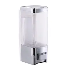 TRIPLE CLEAN - Dispensador De Jabón Líquido Plástico Blanco 500 Ml De 20x10 Cm