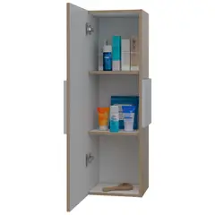 RTA DESIGN - Mueble Auxiliar De Baño Vanguard RTA Rovere + Blanco 97.5x32x26.5 cm