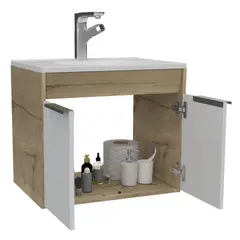 RTA DESIGN - Mueble Lavamanos Carter 60 Flotante RTA Duna + Blanco 53.5x60x45 cm