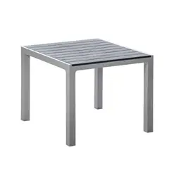 MQ - Mesa Plástica Cuadrad 90X90 Cm Madeira Quarzo