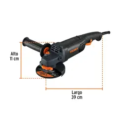 TRUPER - Esmeriladora Angular 4-1/2 Pulgadas 1250 W