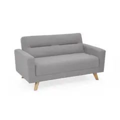 HOGAR VENECIA - Sofa barza 2p plata 83x150x82 diseño elegante
