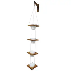 undefined - Soporte Para Matera De Madera Teca 4 Modulos 160x32cm