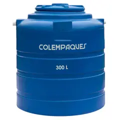 COLEMPAQUES - Tanque Agua Cilíndrico Tricapa 300 Litros