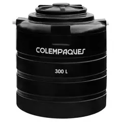 COLEMPAQUES - Tanque Agua Cilíndrico Bicapa 300 Litros