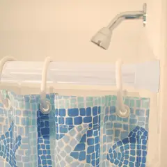 JUST HOME COLLECTION - Barra Extensible Premium Blanco 75-115 cm