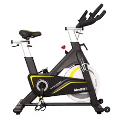MOVIFIT - Bicicleta Spinning Profesional Pro100 Capacidad 150 Kg Con Monitor