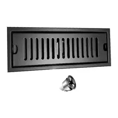 CCOL - Rejilla Rectangular Piso Tradicional 30Cmx10Cm-Acero 304