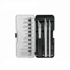 PRETUL - Juego Bisturíes Exacto Cutter Profesional Uso Rudo 13 Hojas