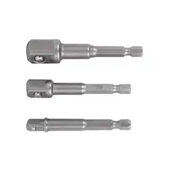 TRUPER - Juego de 3 Adaptadores para Copas de 2.3/4'', Uso Industrial