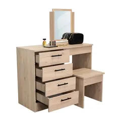 RTA DESIGN - Mueble Tocador Kaia RTA Rovere Blanco 126.7X100X42.5