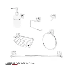 CCOL - Set Accesorios Baño 6 Piezas Premium X-Caret