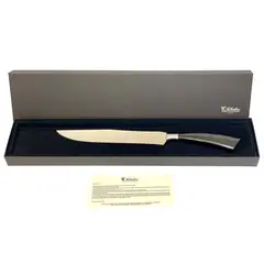 SALADINI - Cuchillo Trinchar Acero Inoxidable Cuerno Bufalo 9 Pulgadas