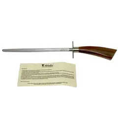 SALADINI - Afilador Cuchillos Acero Inoxidable Cuero Buey 15 Pulgadas