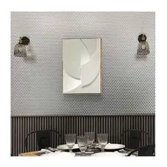 INTERMATEX - Malla Piso Pared Tech Penny Silver 30x30cm xUnidad