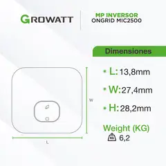 GROWATT - Inversor On Grid MIC2500