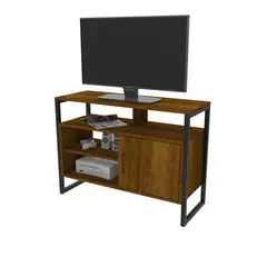 MODUOFI - Mesa Multiusos Duna Caramelo Metal Madera