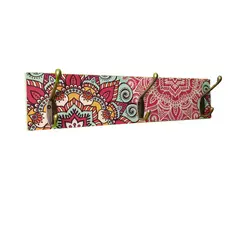 HOMESTYLE - Perchero 3 Perchas Dobles Jazmín 40 x 9 cm