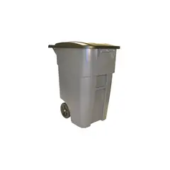RUBBERMAID - Contenedor de Basura FG9W2728GRAY de 189 Litros con Tapa Abatible