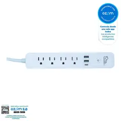 VTA PLUS - Multitoma Inteligente 3 Salidas Con 2 Puertos USB Y Puerto C