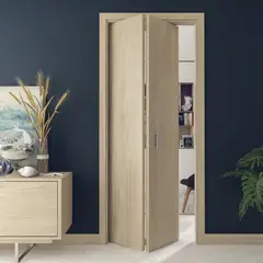 GENERICO - Puerta Plegable 2 Puertas 75x225cm Nacar