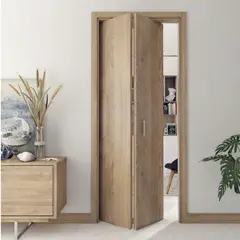 GENERICO - Puerta Plegable 2 Puertas 90x225cm Miel