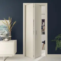 GENERICO - Puerta Plegable 2 Puertas 90x225cm Niebla