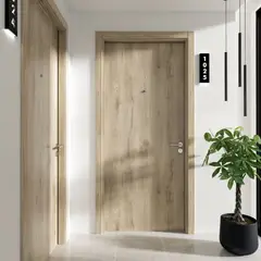 GENERICO - Kit Puerta De Acceso Madera 100x235cm Macadam