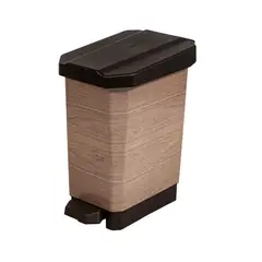 ESTRA - Caneca Plástica 22L Apariencia Marmol Gris Con Pedal