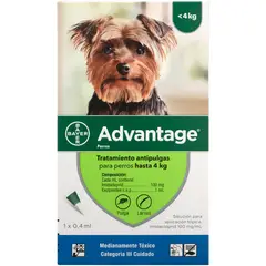 ADVANTAGE - Antipulgas Para Perros 04ml