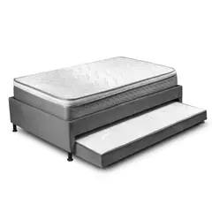 undefined - Cama Nido Sencilla 100x190cm Gris