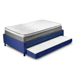 undefined - Cama Nido Sencilla 100x190cm Azul