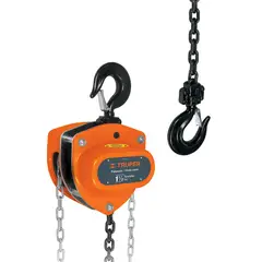 TRUPER - Diferencial Industrial de 1.1/2 Toneladas Cadena 3.3 Metros
