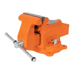 TRUPER - Prensa de Banco Industrial Giratoria de 5 Pulgadas Apertura 14 cm