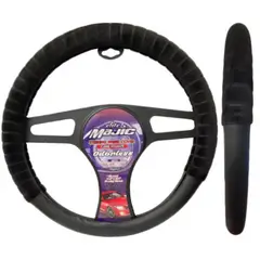 GENERICO - Cubre Volante Comf Grip Cuero Negro