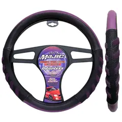 GENERICO - Cubre Volante PoweRGrip Negro/Morado