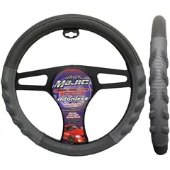 GENERICO - Cubre Volante PoweRGrip Gris/Gris