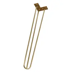 MADECENTRO - Pata 810 Acero Dorada Diag Vintage 710Mm