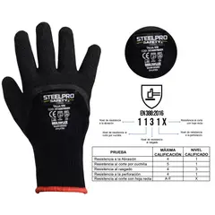 STEELPRO - Paquete Por 12 Unidades Guante Bajas Temperaturas Látex Talla Xl
