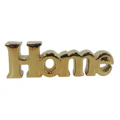JUST HOME COLLECTION - Escultura home Cerámica 29x9.5cm Color Oro Gold